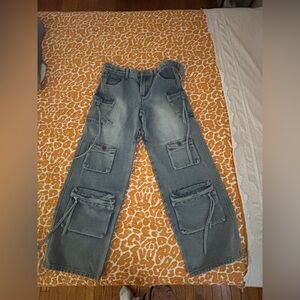 Girls Cargo Jeans